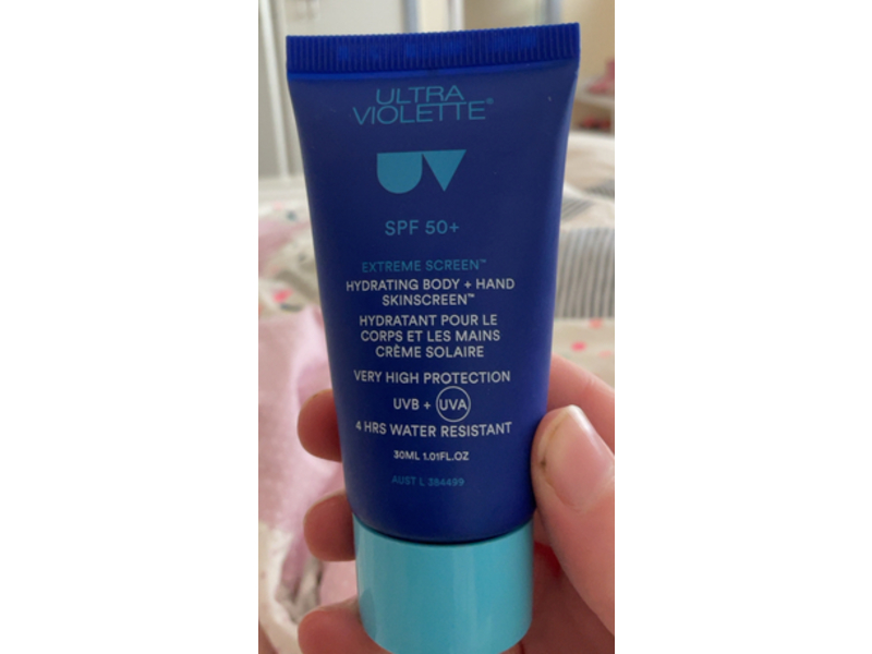 Ultra Violette Hydrating Body + Hand Skin Screen, SPF 50+, 1.01 fl oz/30 mL