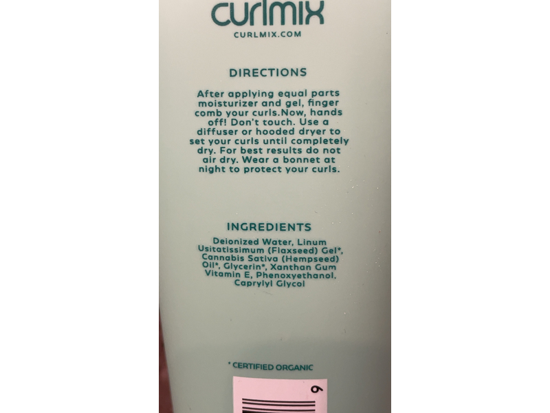 CurlMix Wash + Go Flaxseed Gel, Medium Hold, 3.4 oz/100 mL