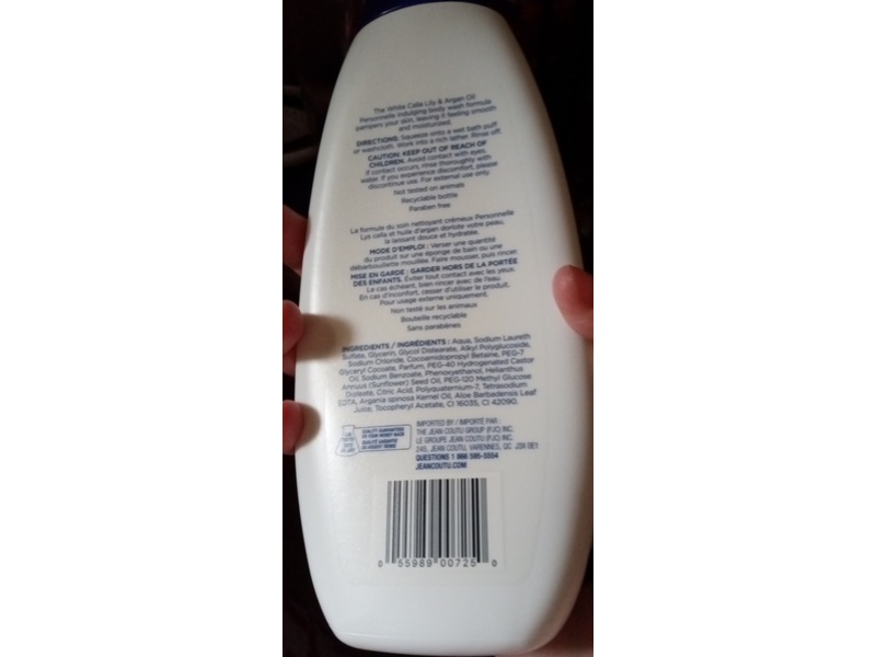 Personnelle Indulging Body Wash, White Calla Lily & Argan Oil, 500 mL