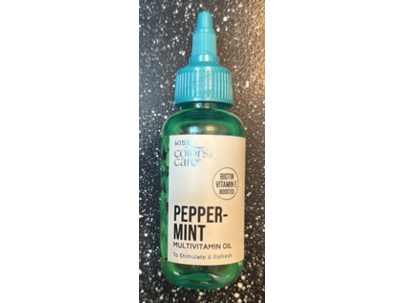 Kiss Colors & Care Peppermint Multivitamin Oil, 1 fl oz/30 mL