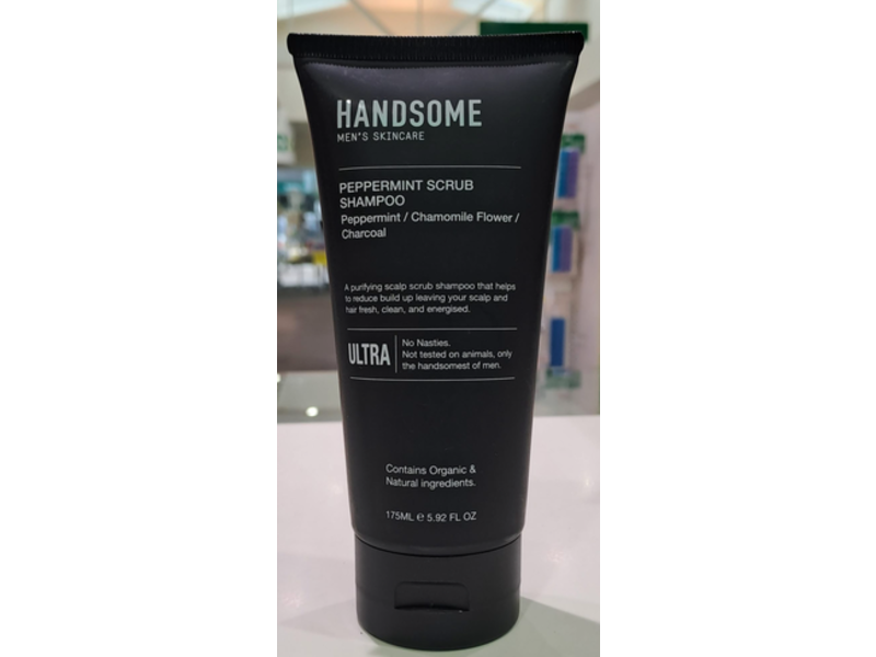 Handsome Peppermint Scrub Shampoo, 5.92 fl oz/175 mL