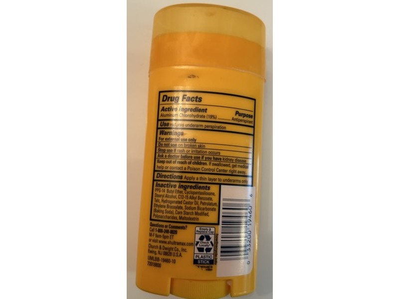 Arm & Hammer Ultra Max Invisible Solid & Anti-Perspirant Deodorant - Unscented, 2.60 Ounce