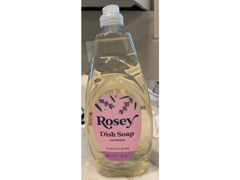Rosey Dish Soap, Lavender, 24 fl oz/710 mL