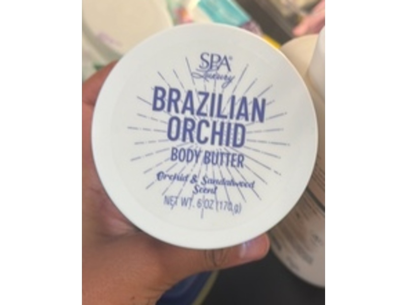 SPA Luxury Brazilian Orchid Body Butter, Orchid & Sandalwood, 6 oz/170 g