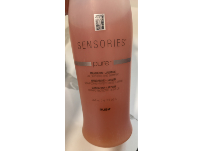Rusk Sensories Color Protecting Shampoo, Mandarin and Jasmine, 35 fl oz/1 L