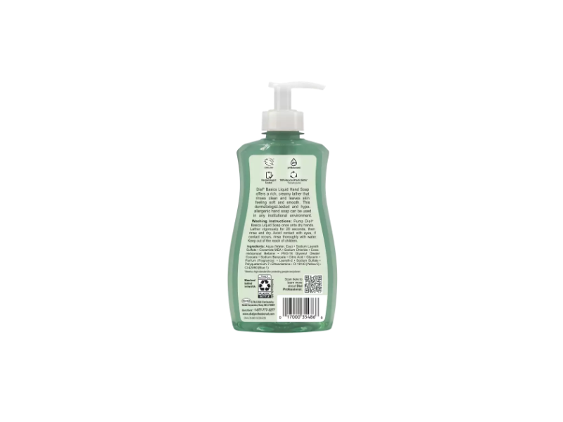 Dial Professional Basics Hypoallergenic Liquid Hand Soap, 11 fl oz/325 mL