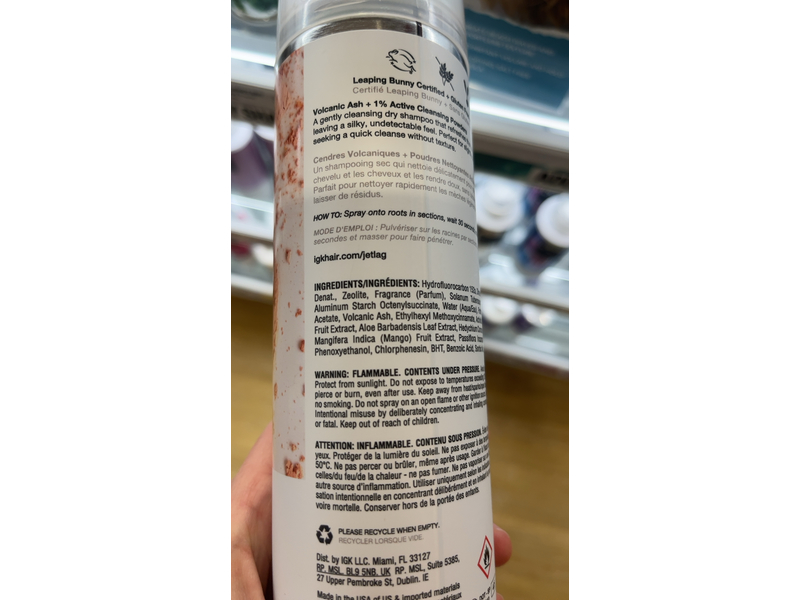 IGK Jet Lag Invisible Dry Shampoo, 6.3 oz/260 mL