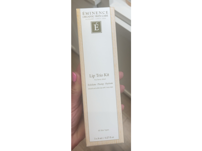 Eminence Organic Skin Care Lip Trio Kit, 0.27 fl oz/8 mL