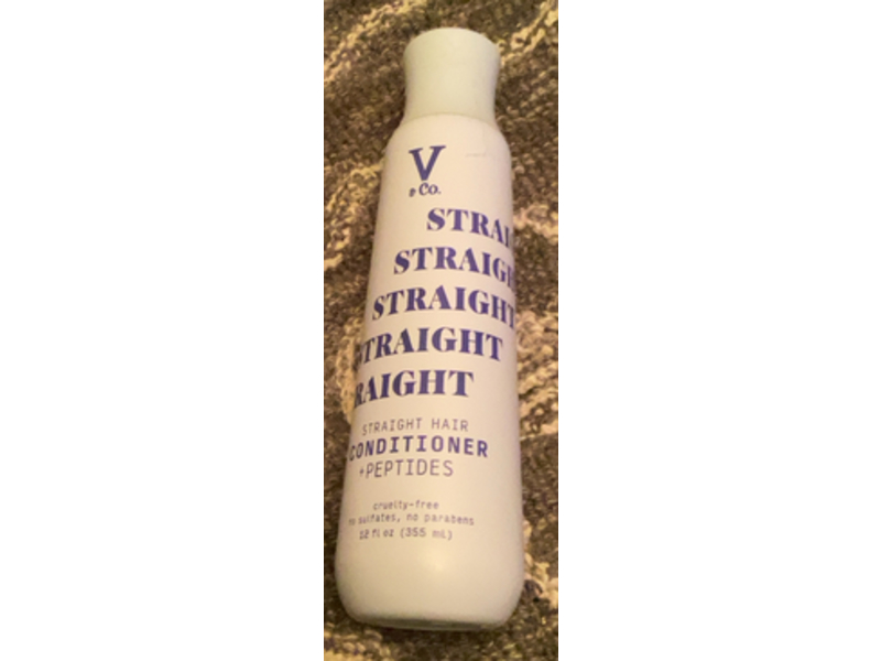 V&Co. Straight Conditioner, Peptides, 12 fl oz/355 mL