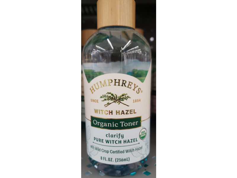 Humphreys Witch Hazel Organic Toner, Clarify, 8 fl oz/236 mL