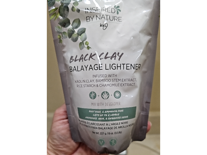 Inspired By Nature Ion Balayage Lightener, Black Clay, 8 oz/227 g