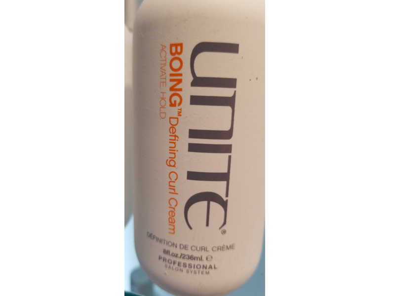 Unite Hair Boing Defining Curl Cream, 8 fl oz/236 mL