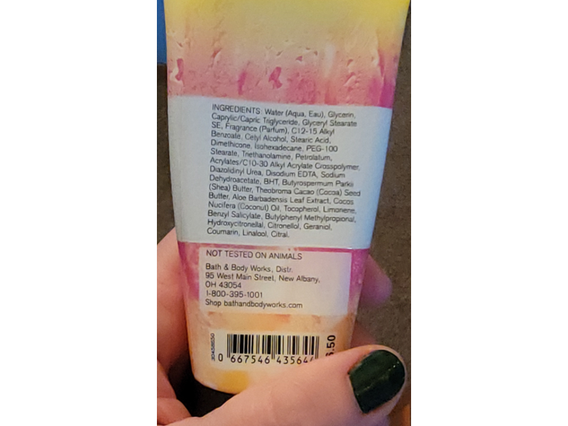 Bath & Body Works Happy Vibes Body Cream, Ultra Shea, 2.5 oz/70 g