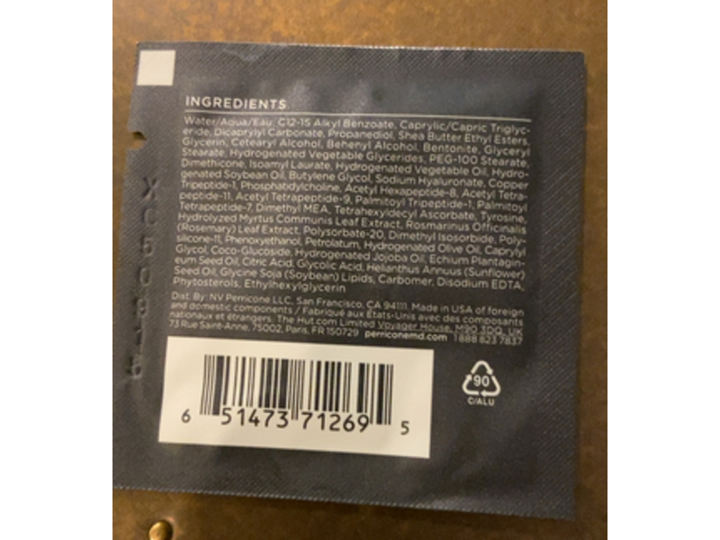 Perricone Md Face cream, Cold Plasma + The Intensive Hydrating Complex, 0.07 fl oz/2 mL