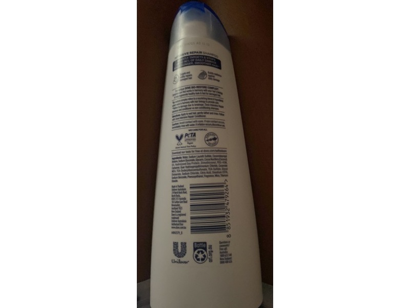 Dove Ultra Care Intensive Repair Shampoo, 350 mL