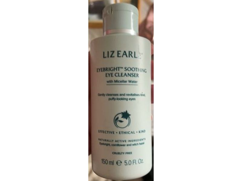 Liz Earle Eyebright Soothing Eye Cleanser, Cruelty Free, 5.0 fl oz/150 mL