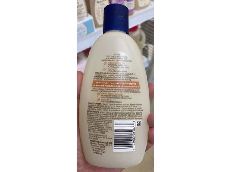 Aveeno Baby Soothing Hydration Creamy Wash, Natural Oat + Vitamin E, 236 mL