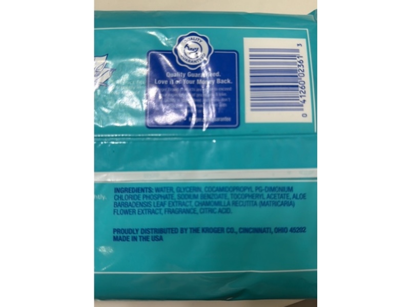 Kroger Alcohol-Free Washcloths, 48 Count