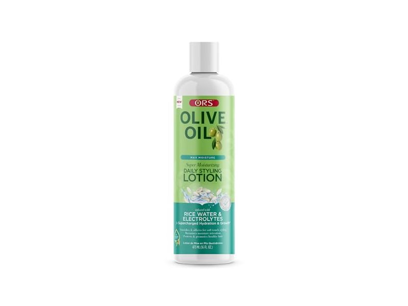 ORS Moisture Super Moisturizing Daily Styling Lotion, Olive Oil, 16 fl oz/473 mL