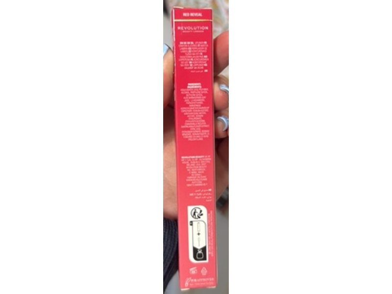 Revolution Lip Shift Ink Peel Off Lip Liner, Red Reveal, 0.06 fl oz/1.8 mL