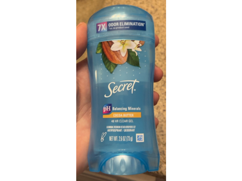 Secret Antiperspirant Deodorant, Cocoa Butter, 2.6 oz/ 73 g