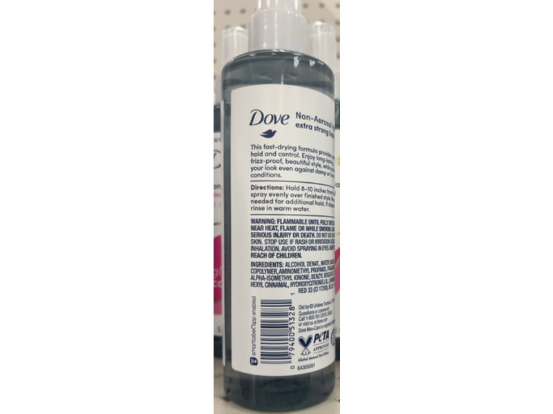 Dove Gloss & Control Non - Aerosol Hairspray, Extra Strong Hold, 9.25 fl oz/273 mL
