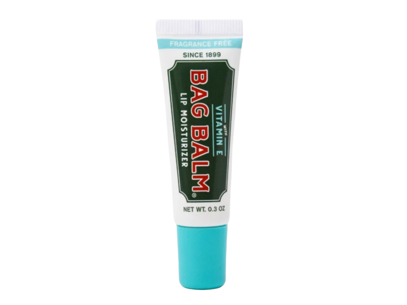 Bag Balm Lip Moisturizer, Vitamin E, Fragrance Free, 0.3 oz/8.5 g, Pack Of 4