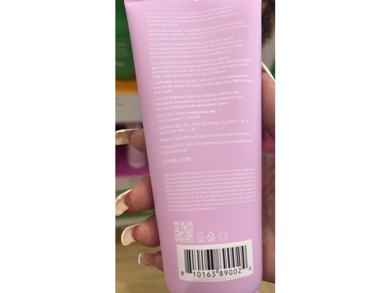 Isima Curls Don't Lie Curl Protector Cream, 6.7 fl oz/200 mL