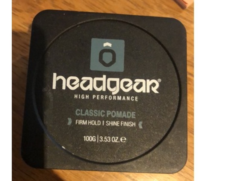 Headgear Shine Finish Classic Pomade, Firm Hold, 3.53 oz/100 g