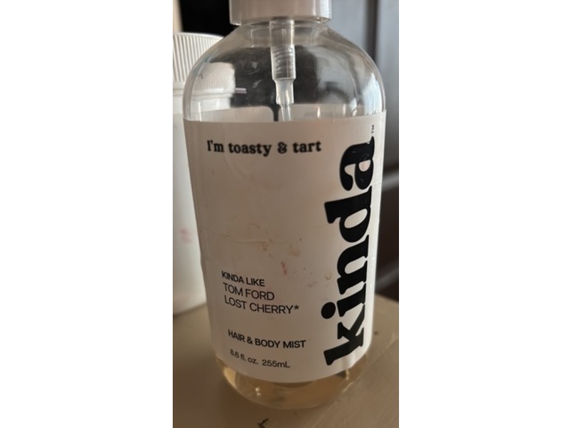 Belcam Beauty Kinda I'm Toasty And Tart Hair And Body Mist, Tom Ford Lost Cherry, 8.6 fl oz/255 mL