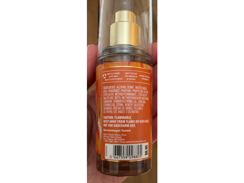 Bath & Body Works Fine Fragrance Mist, Calypso Clementine, 2.5 fl oz/75 mL