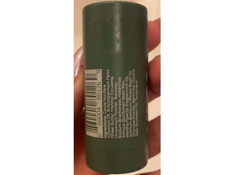 Cleo & Coco Charcoal Deodorant, Brave Heart Basil Mint, 0.56 oz/16 g