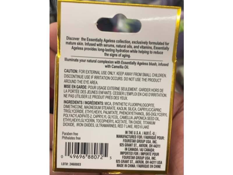 b.Pure Essentially Ageless Luminizing Blush, Hibiscus, 0.17 oz/5 g