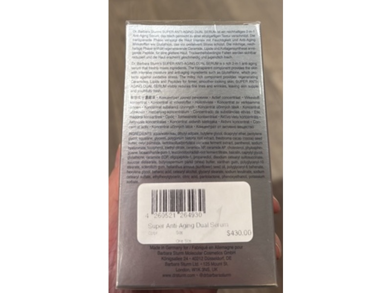 Dr. Barbara Sturm Super Anti Aging Dual Serum, 1.69 fl oz/50 mL