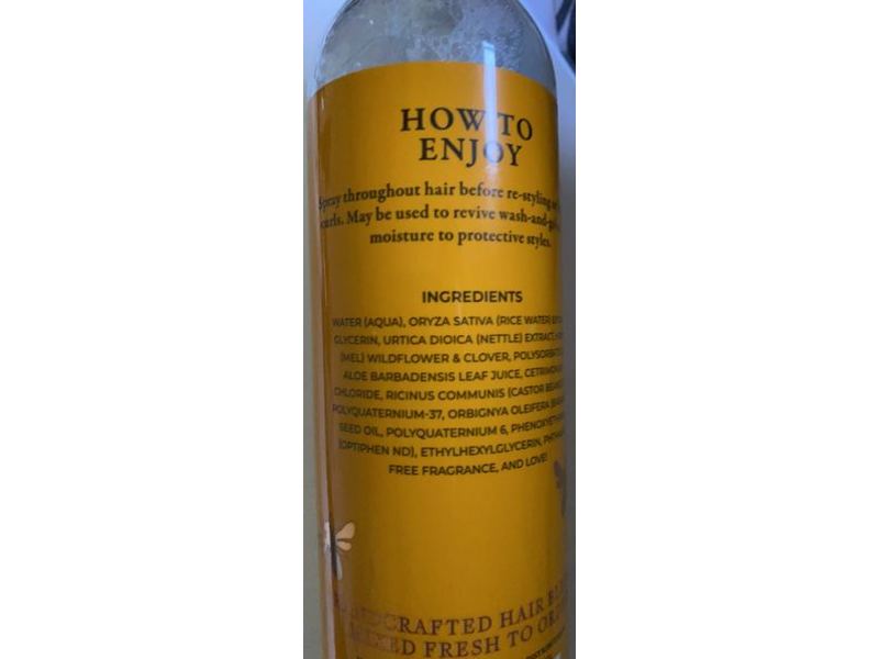 Camille Rose Honey Dew Liquid Moisture Refresher, Honey And Nettle, 8.0 fl oz/240 mL