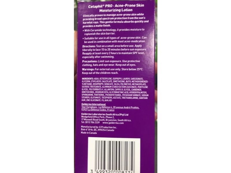 Cetaphil Pro Acne-Prone Skin, Moisturizing Lotion, 120 ml