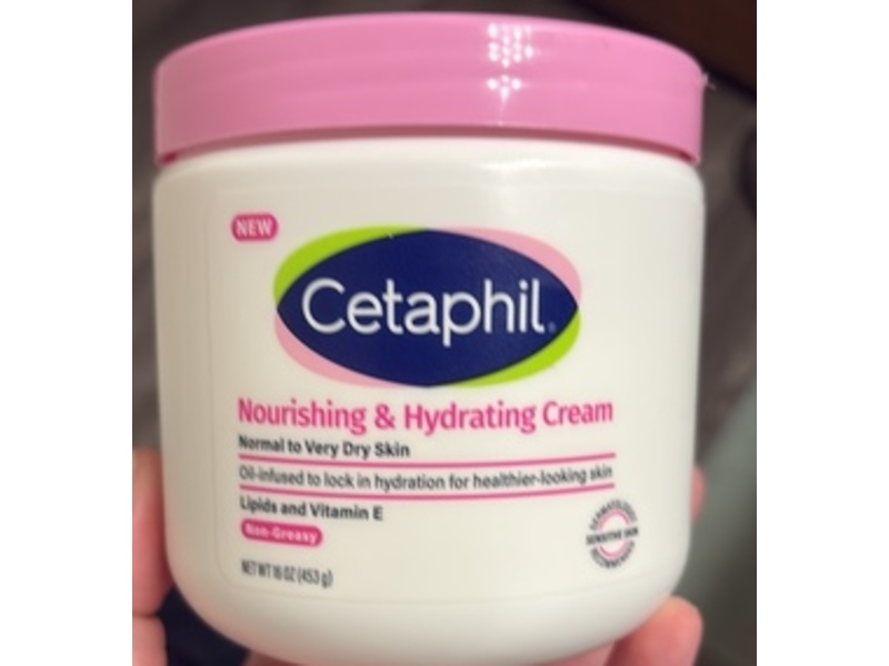 Cetaphil Nourishing & Hydrating Cream, Lipids And Vitamin E, 16 oz./453 g