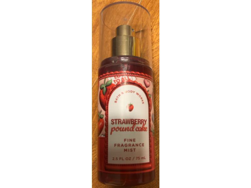 Bath & Body Works Fine Fragrance Mist, Strawberry Pound Cake, 2.5 fl oz/ 75 mL