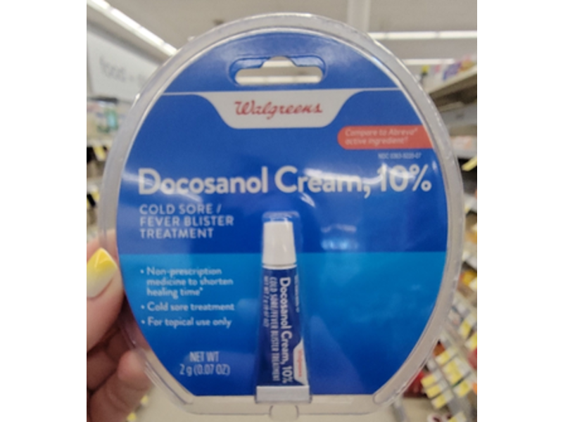 Walgreens Docosanol Cream, 0.07 oz/2 g