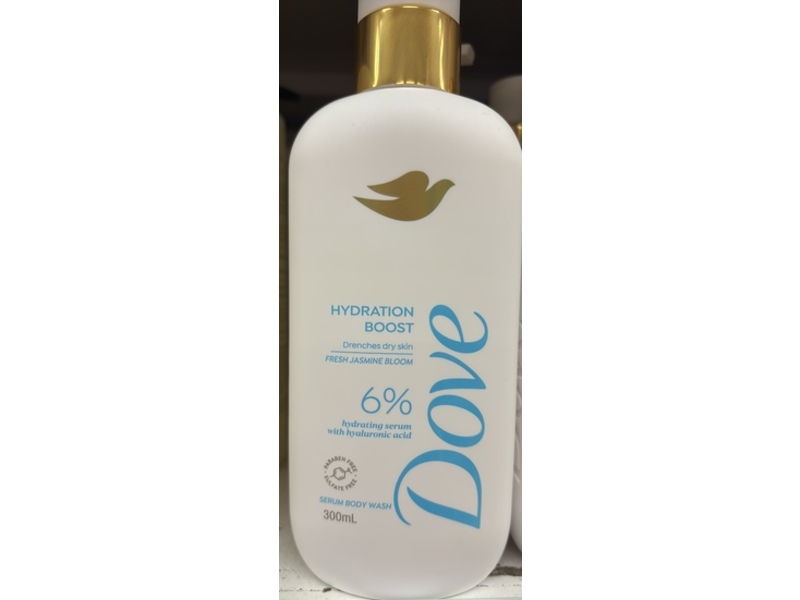 Dove Hydration Boost Serum Body Wash, Fresh Jasmine Bloom 300 mL