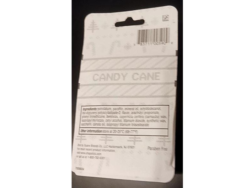 ChapStick Lip Balm, Candy Cane, 0.15 oz/4g, 3 Count