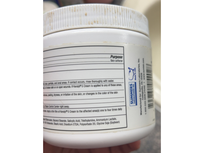 Keralyt 5 Cream, 16 oz/454 g