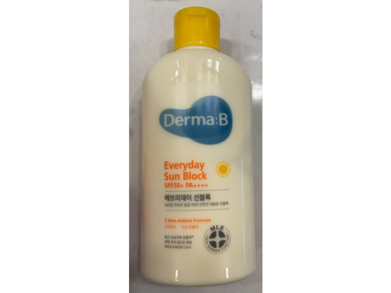 Derma B Everyday Sun Block, SPF 50+ PA++++, 6.7 fl oz/200 mL