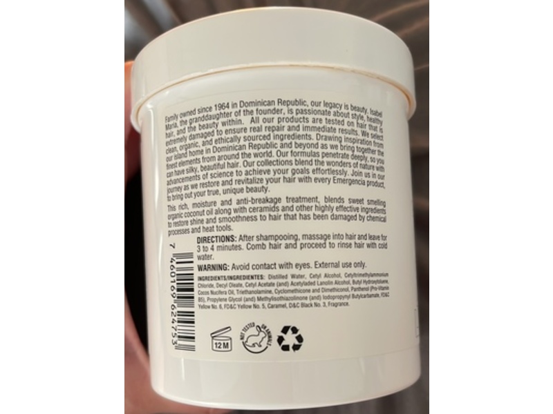 Emergencia Intense Moisture Split Ends Treatment, Coconut Oil, 16 fl oz/453.44 mL