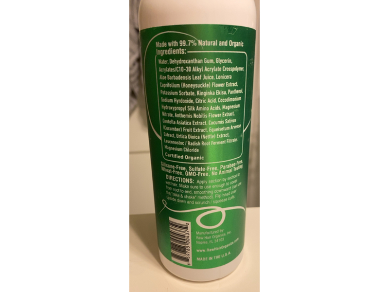 Raw Curls Firm Hold Gel, 16 fl oz/473 mL