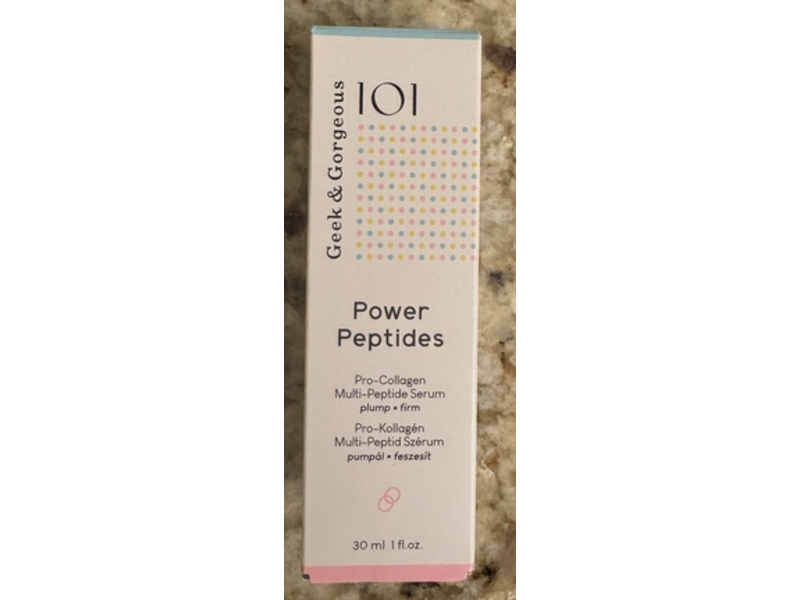 Geek & Gorgeous 101 Multi-Peptide Serum, Pro-Collagen, 1 fl oz/30 mL