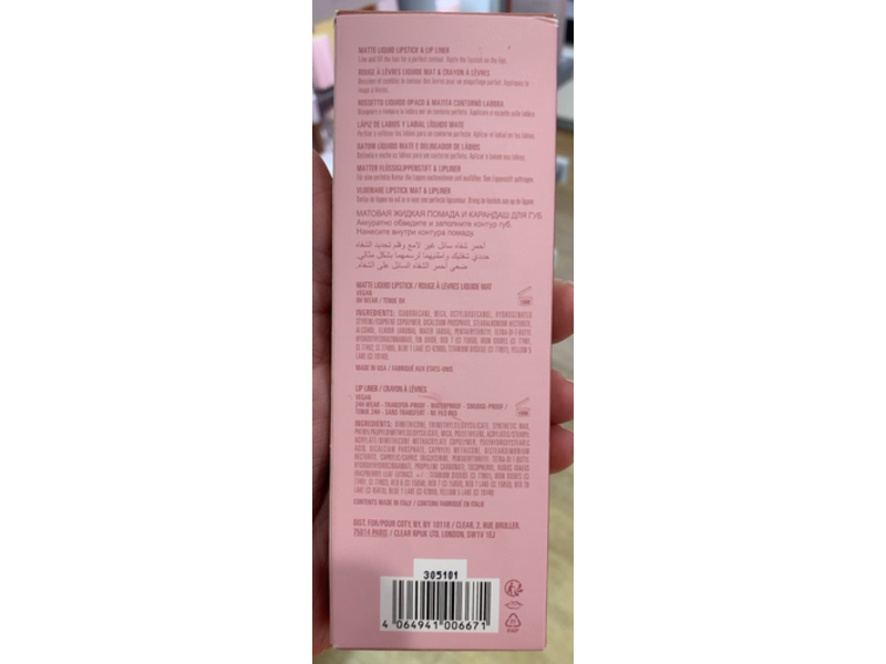 Kylie Jenner Matte Liquid Lipstick & Lip Liner Set, 802 Candy K