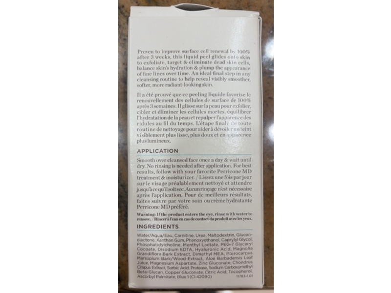 Perricone MD No:Rinse Exfoliating Peel, Hyaluronic Acid, Copper Complex, L-Carnitine, 2 fl oz/59 mL