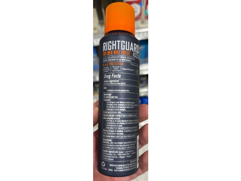 Right Guard Men Xtreme Defense Dry Spray, 3.8 oz/107 g, Pack Of 2