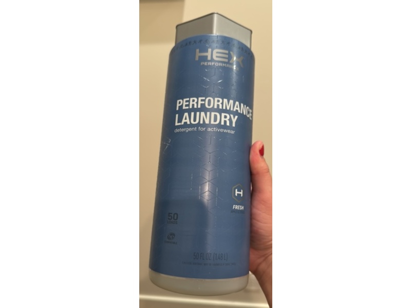 HEX Performance Laundry Detergent, Fresh, 50 Loads, 50 fl oz/1.48 L